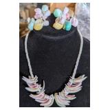 COLORFUL SHELL NECKLACE & EARRINGS