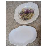 2PC VTG LORD NELSON POTTERY PLATE &