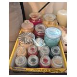 ASSTD JAR CANDLES, ASSTD SCENTS & SIZES