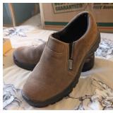 RUGGED EXPOSURE SLIP ON SHOES, SZ-8.5, TAN
