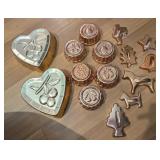 ASSTD COPPER MOLDS, COOKIE CUTTERS