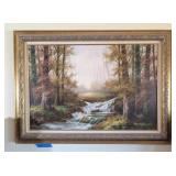 FRAMED ARTWORK, OIL ON CANVAS, SIGNED