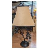 BRONZE BIRD LAMP W/SHADE