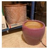 2PC PLANTERS, METAL & CLAY