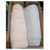 2PC BLANKETS, CREAM, MINT