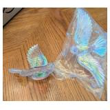 2PC IRRIDESCENT BIRD SUN CATCHERS