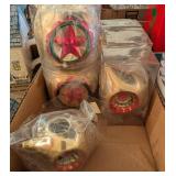 6PC ASSTD CHRISTMAS CANDLE HOLDERS