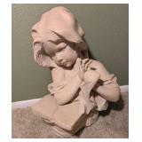 GIRL BODICE SCULPTURE-SIGNED-'VERDE', 1975