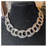 VTG SILVER TONE NECKLACE-UNMARKED
