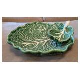 GREEN FOOTED BORDALLO PINHEIRO CABBAGE CHIP & DIP