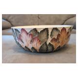 CERAMIC LEAF DESIGN LARGE BOWL #1