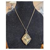 VTG SHEFFIELD GOLD TONE WATCH PENDANT NECKLACE