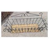 METAL & WICKER BASKET