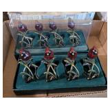 8PC CARDINAL NAPKIN RINGS