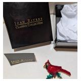 JOAN RIVERS CLASSIC COLLECTION ENAMELED CARDINAL
