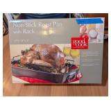 GOOD COOK NON-STICK ROAST PAN W/RACK-NIB