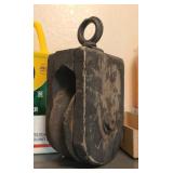 ANTQ WOOD/METAL PULLEY