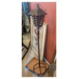 METAL PEDESTAL TEALITE CANDLE HOLDER #3