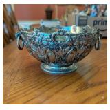 RAYMOND SILVER PLATE FOOTED BOWL