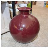 LARGE BURGUNDY VASE