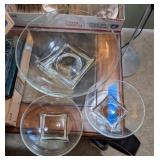 3PC CLEAR GLASS SERVING BOWL SET