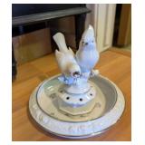 2PC VTG DRESDEN BY GERALD PORZELLAN SILVER TRIM