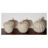 3PC VTG CANDLE SET SIGNED HARRY SLATKIN