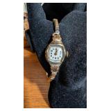 VTG/ANTQ MILOS'S 17 JEWEL LADIES GOLD TONE WATCH