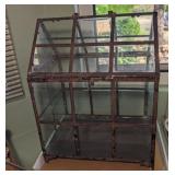VTG STYLE GLASS/METAL TABLETOP GREENHOUSE/