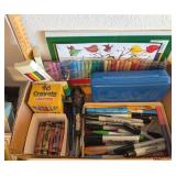 ASSTD CRAYOLA CRAYONS, COLORED PENCILS, WATER