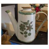 LIDDED MEXICAN POTTERY TEAPOT-SIGNED PALOMAR