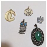 ASSTD PENDANTS, OWL, MOON, OTHER