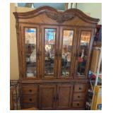 ASHLEY FURNITURE WOOD/GLASS CHINA HUTCH