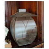 GLASS & METAL CANDLE LANTERN