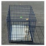 Small metal folding dog crate