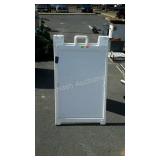 Double sided plastic display board that does fold