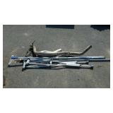 Group lot includes crutches, long handled paint