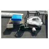 Group lot, includes trash bag with gutter guard,