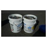 Two buckets of misc hardware