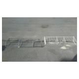 Two metal racks 46 inches long