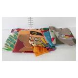 Five seasonal decorative yard flags