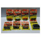 8 Matchbox cars