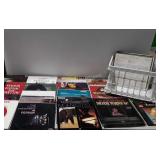 Record albums, milk crate full, various artists
