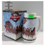 2009 Budweiser Clydesdales holiday stein with box