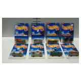 8 Hot Wheels cars