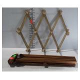 Vintage accordian peg rack and drying rack