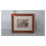 Framed advertising print for Callard