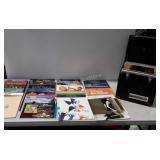 Case full of record albums, various artists as