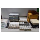 Kodak Carousel Projector with 10 storage cases of