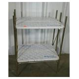 Vintage metal folding  bread display.